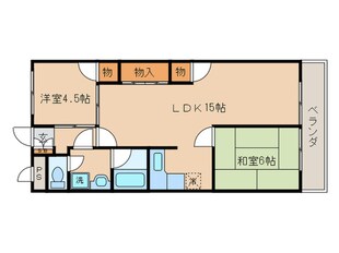 東野第１グリーンハイツ山科の物件間取画像